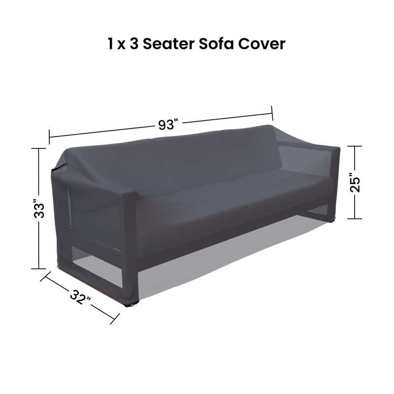 Joss & Main Gavina Wide Rectangle Eucalyptus Patio Sofa Cover